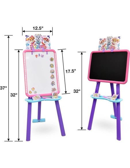 Caballete de Arte Paw Patrol para Niños con Pizarra Magnética