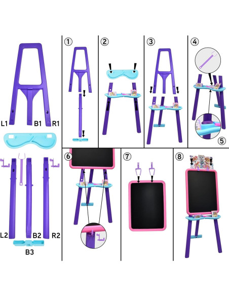 Caballete de Arte Paw Patrol para Niños con Pizarra Magnética