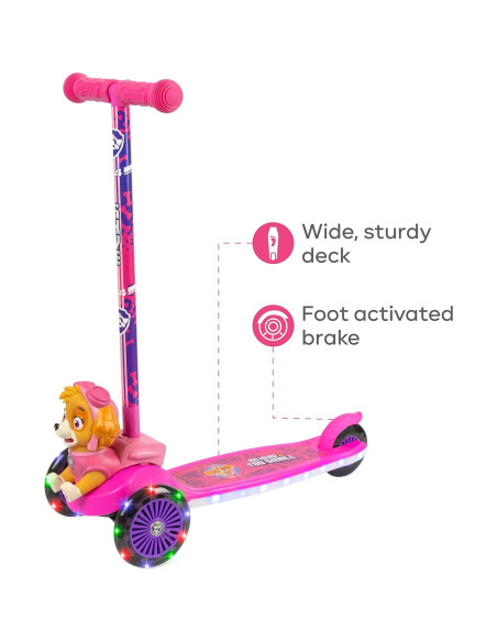 Patinete Voyager Paw Patrol 3 Ruedas Iluminado 2,79 kg