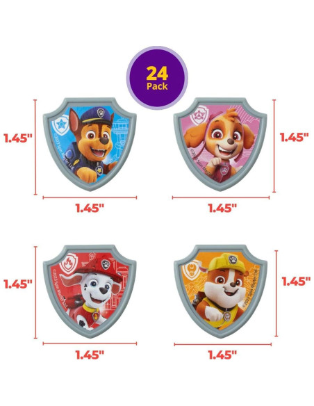 Anillos Decorativos Paw Patrol DecoPac - 24 para Cupcakes
