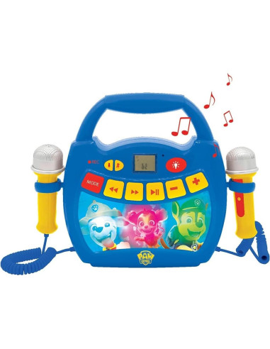 Reproductor Karaoke Paw Patrol Lexibook Bluetooth 0.54kg