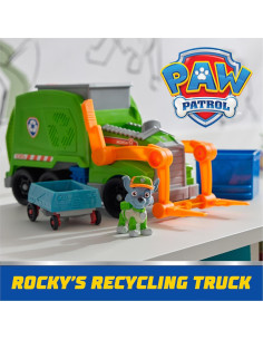 Camión de Reciclaje PAW Patrol Rocky con Mini Vehículo 2