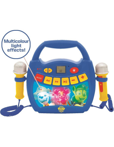 Reproductor Karaoke Paw Patrol Lexibook Bluetooth 0.54kg