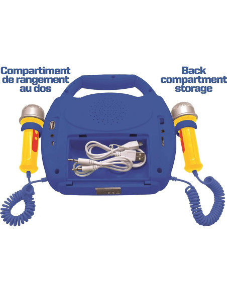 Reproductor Karaoke Paw Patrol Lexibook Bluetooth 0.54kg