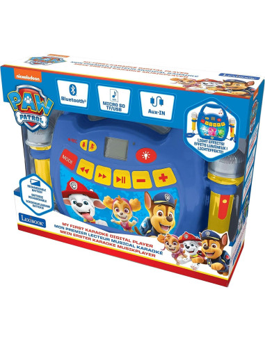Reproductor Karaoke Paw Patrol Lexibook Bluetooth 0.54kg