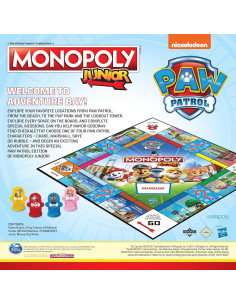 Monopoly Junior PAW Patrol USAopoly | Juego Familiar 5+ 2