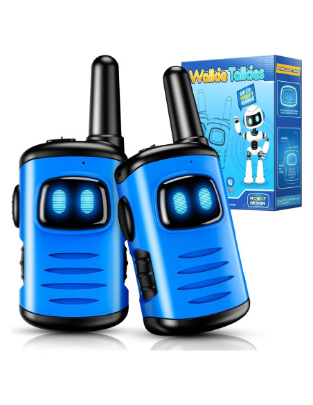 Walkie Talkies para Niños Comedyfun 2 Paquete Azul