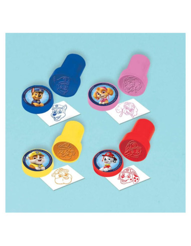 Sellos de Paw Patrol Amscan - 4 Piezas Coloridas