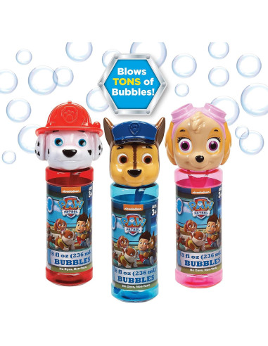 Set de Burbujas Paw Patrol 12 Piezas 8oz Chase Marshall Skye
