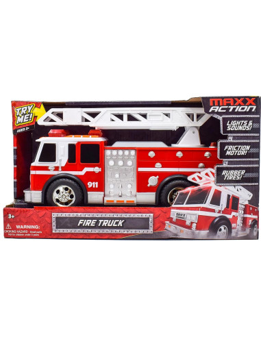 Camión de Bomberos Maxx Action Sunny Days 30.48 cm con Luces y Sonidos