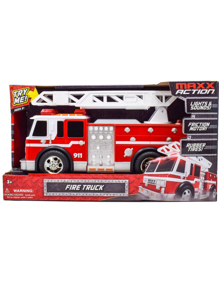 Camión de Bomberos Maxx Action Sunny Days 30.48 cm con Luces y Sonidos