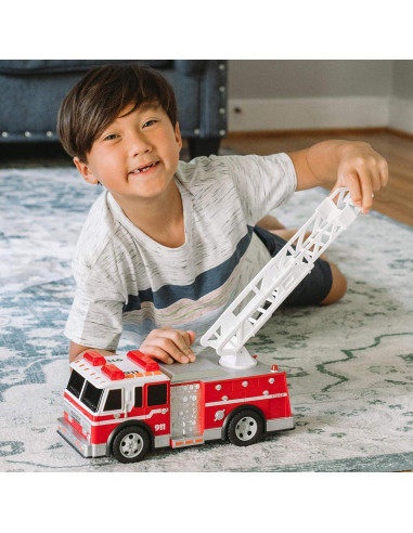 Camión de Bomberos Maxx Action Sunny Days 30.48 cm con Luces y Sonidos