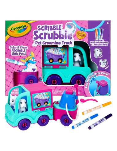 Camión de Cuidado Crayola Scribble Scrubbie con Mascotas