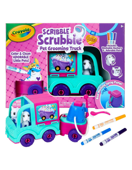 Camión de Cuidado Crayola Scribble Scrubbie con Mascotas