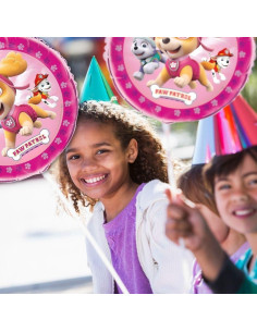 Globo Mylar Rosa Paw Patrol 45.72 cm - Fiesta Cumpleaños 2