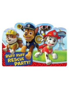 Tarjeta Postal de Invitación Paw Patrol - 8 Postales