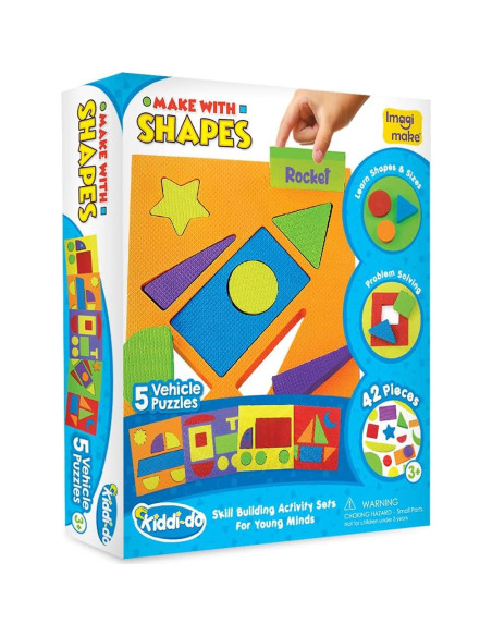 Rompecabezas de Formas Imagimake Vehículos 42 Piezas