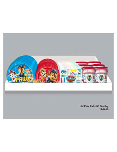 Exhibidor de Mostrador Paw Patrol C - Vajilla para Fiestas Niños