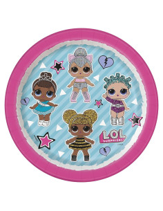 Platos de Postre de Papel LOL Surprise Multicolor 18cm - 8 Unidades