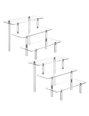 Soporte Acrílico 3 Niveles 2PCS para Cupcakes y Perfumes