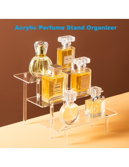 Soporte Acrílico 3 Niveles 2PCS para Cupcakes y Perfumes