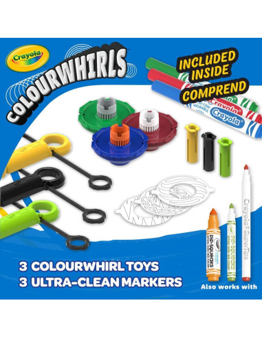 Crayola Colourwhirls 3ct - Juguete de Arte en Movimiento