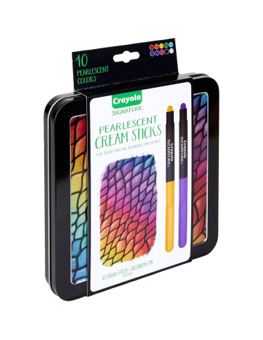 Palitos de Crema Perlescentes Crayola Set de 10 Colores