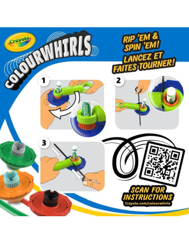 Crayola Colourwhirls 3ct - Juguete de Arte en Movimiento