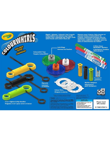 Crayola Colourwhirls 3ct - Juguete de Arte en Movimiento