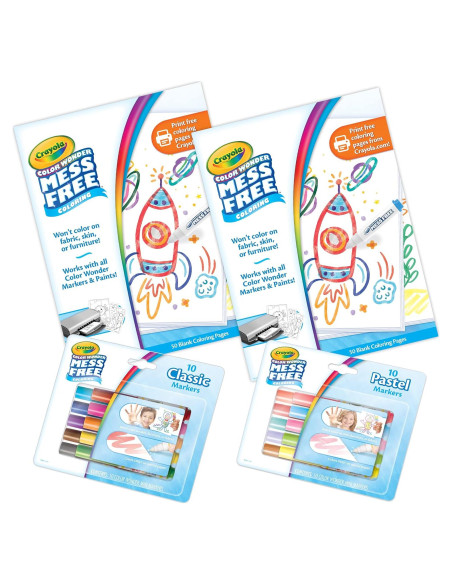 Kit de Colorear Crayola Color Wonder 100 Páginas y 20 Marcadores Kit de Colorear Crayola Color Wonder 100 Páginas y 20 Marcadores