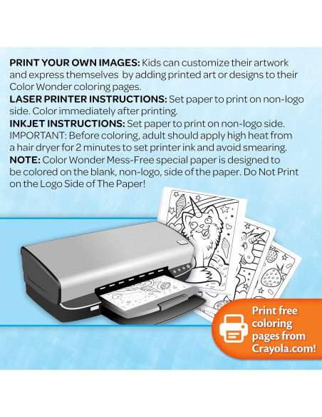 Kit de Colorear Crayola Color Wonder 100 Páginas y 20 Marcadores Kit de Colorear Crayola Color Wonder 100 Páginas y 20 Marcadores