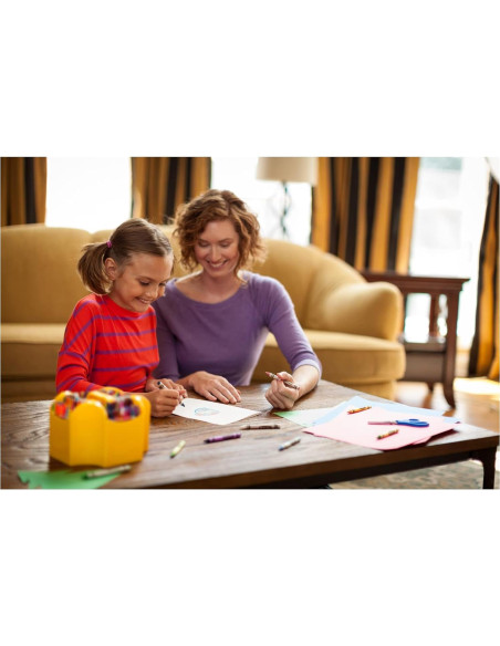 Caddy Crayones Crayola 152 Colores con Tapa y Sacapuntas