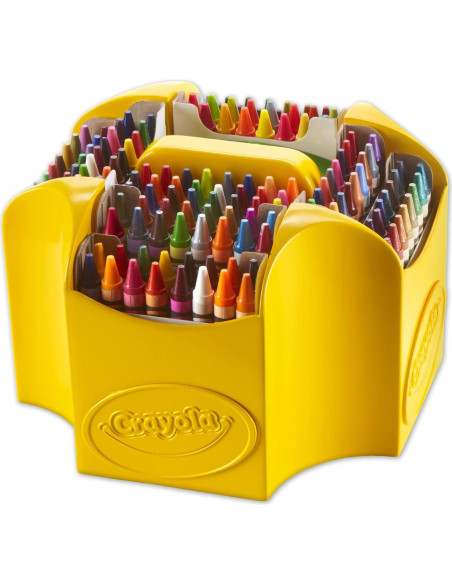 Caddy Crayones Crayola 152 Colores con Tapa y Sacapuntas