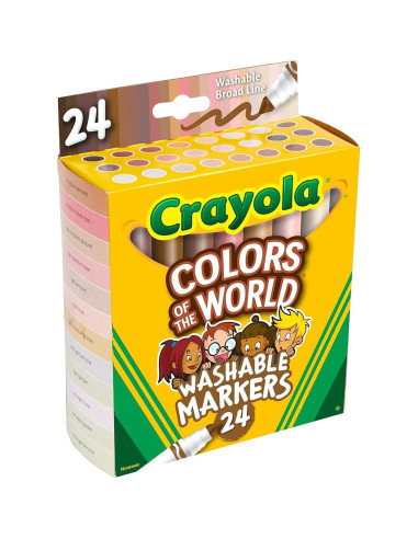 Marcadores Crayola Colores del Mundo 24 Tono de Piel