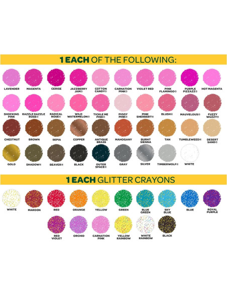 Caddy Crayones Crayola 152 Colores con Tapa y Sacapuntas