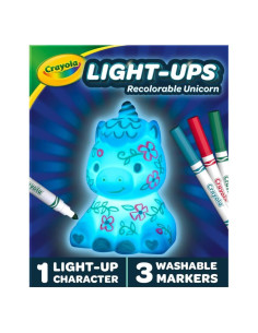 Crayola Light Ups Unicornio - Manualidad Brillante 10 cm