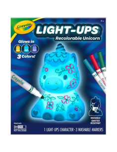 Crayola Light Ups Unicornio - Manualidad Brillante 10 cm 2