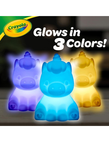 Crayola Light Ups Unicornio - Manualidad Brillante 10 cm