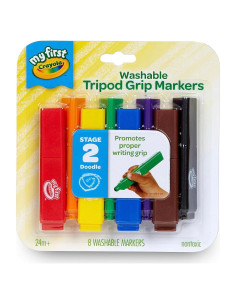 Marcadores Triangulares Crayola 8 Colores Lavables para Niños