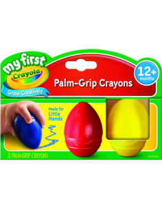 Crayola Mis Primeros Crayones Huevo 3 Piezas Lavables 2