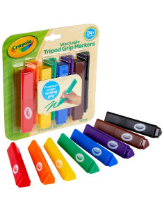Marcadores Triangulares Crayola 8 Colores Lavables para Niños 2