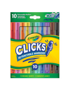 Marcadores Lavables Crayola 10 Colores Retráctiles