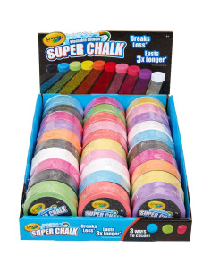 Tiza Super Lavable Crayola 30 Discos Colores Vibrantes 2