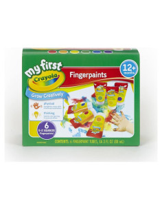 Pinturas de Dedos Lavables Crayola 6 Colores 240 ml