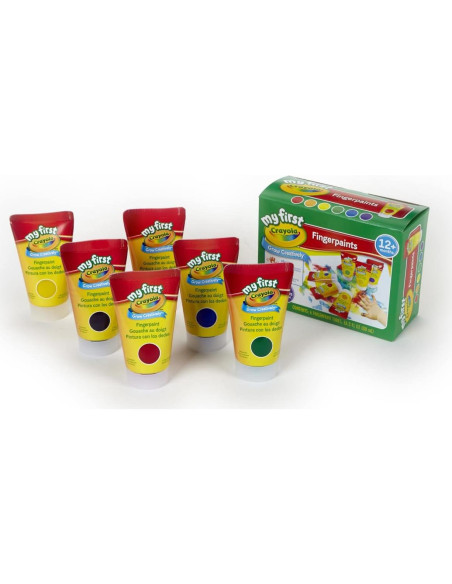 Pinturas de Dedos Lavables Crayola 6 Colores 240 ml