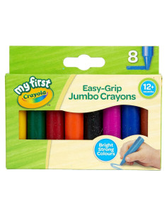 CRAYOLA Mis Primeros Crayones Jumbo 8 Colores para Niños