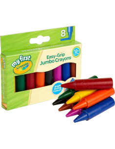 CRAYOLA Mis Primeros Crayones Jumbo 8 Colores para Niños 2