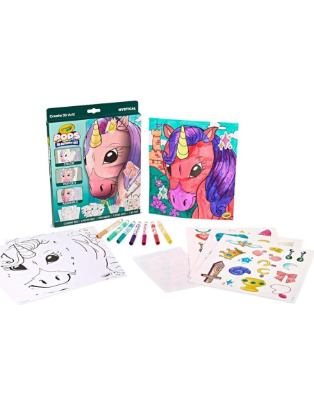 Conjunto de Arte 3D Crayola POPs Místico para Niños 5+
