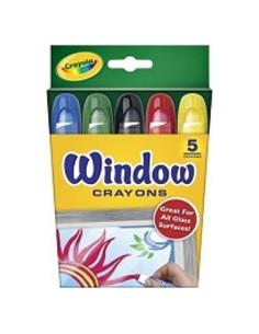 Crayones de Ventana Lavables Crayola 5 Unidades Asortidos