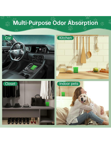 Bolsas de Carbón Activado Aoktech - 12 Piezas 55g - Purificadoras de Aire